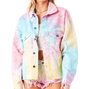 CARMAR: SPLASH TIE DYE DENIM JACKET